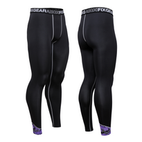 FIXGEAR FPL-BK2 Compression Base Layer Tights with Wide Waistband