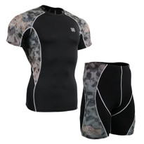 FIXGEAR C2S/P2S-B45 Compression Short Sleeve Shirts/Shorts Set