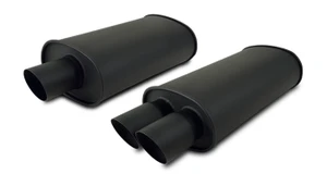 Flat Black Universal Mufflers
