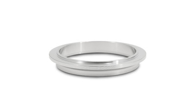 Stainless Steel Turbo Outlet Flange for Precision Turbo CAE 5 and CAE 6 series 90mm O.D. V-Band Flange, 77mm diameter mating ring (suits 3" O.D. tubing)