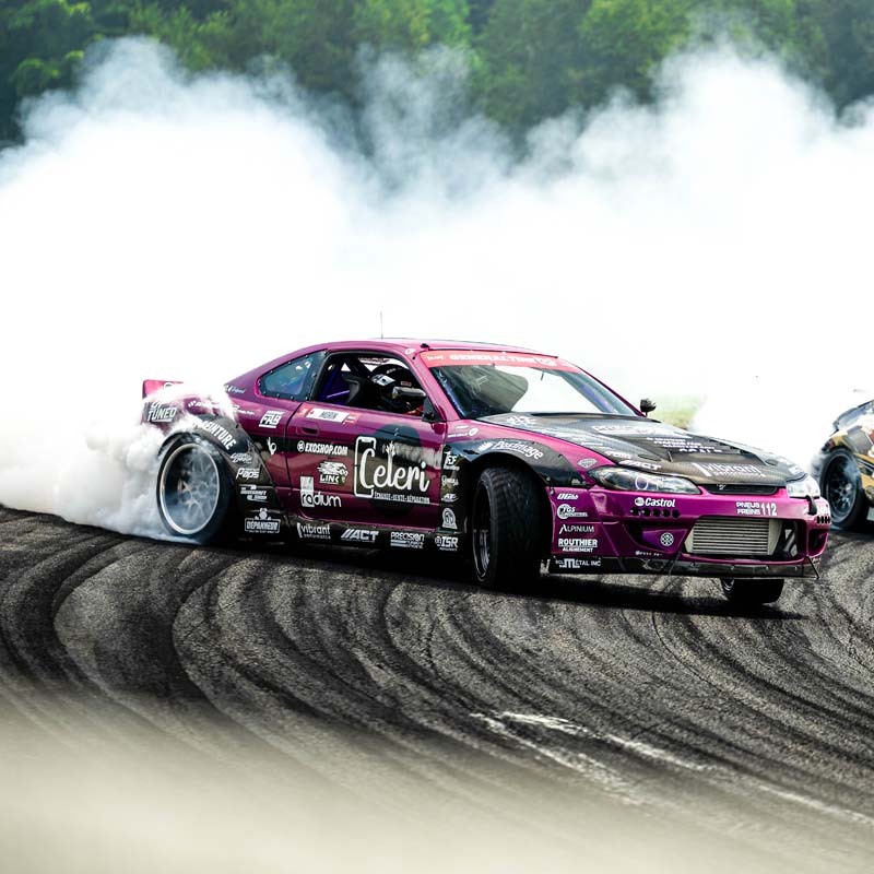 Kevin Morin's car drifting