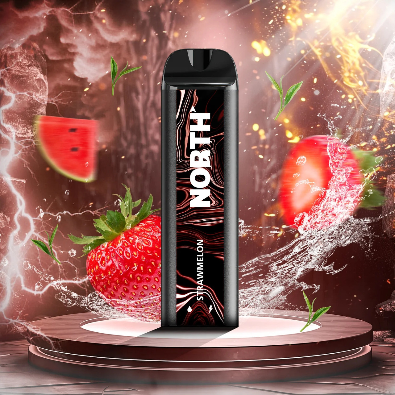 north vape juice indicator 5000 Disposable 3% Choose Flavor:Honeydew Strawberry Salt Nicotine Aeris Health Flavored Air
