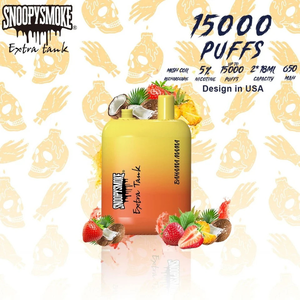 snoopy smoke extra tank vape *Dual Tank* SnoopySmoke- Bahama Mama *21 & Up*