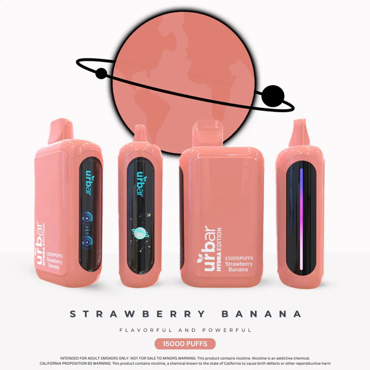 urbar x hydra first puff counter 5000 puffs disposable vape URBAR X HYDRA 15000 main image 1