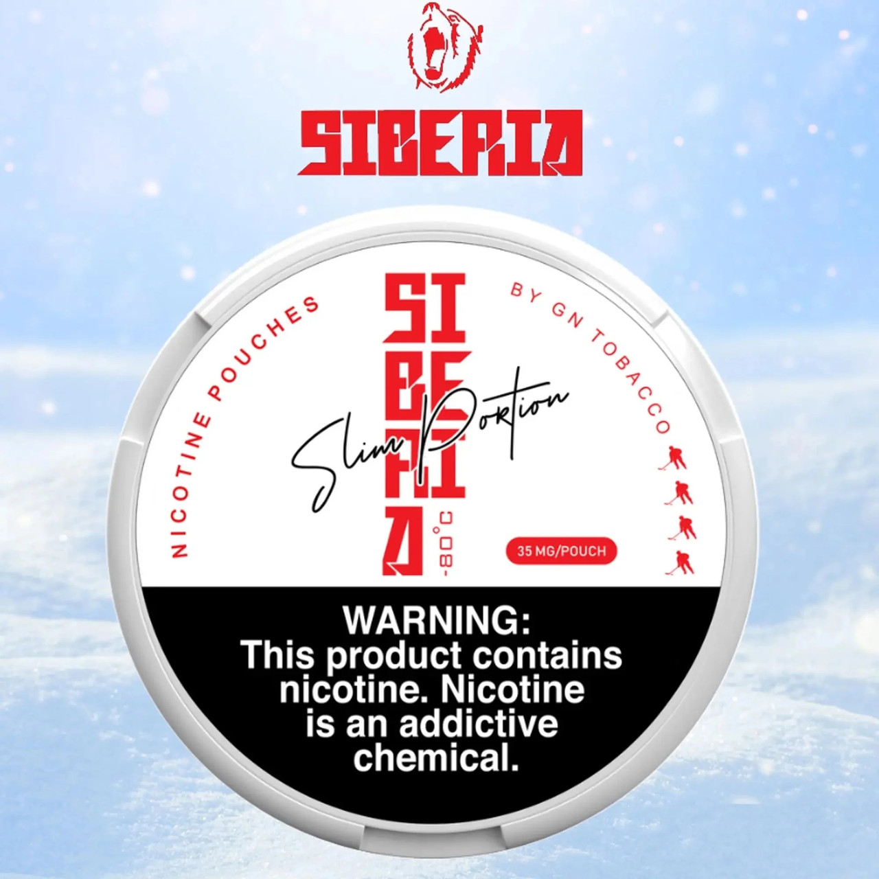 SIBERIA NICOTINE POUCHES SLIMS 35MG | North Disposable