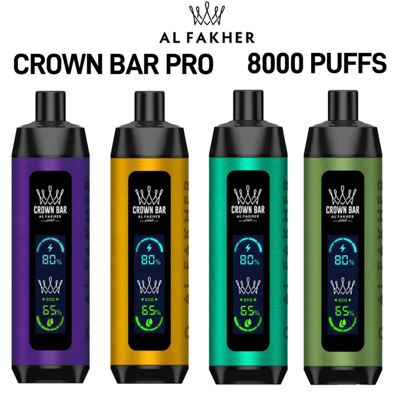 Al Fakher Crown Bar PRO 8000 Puffs | 5% Nicotine Vape