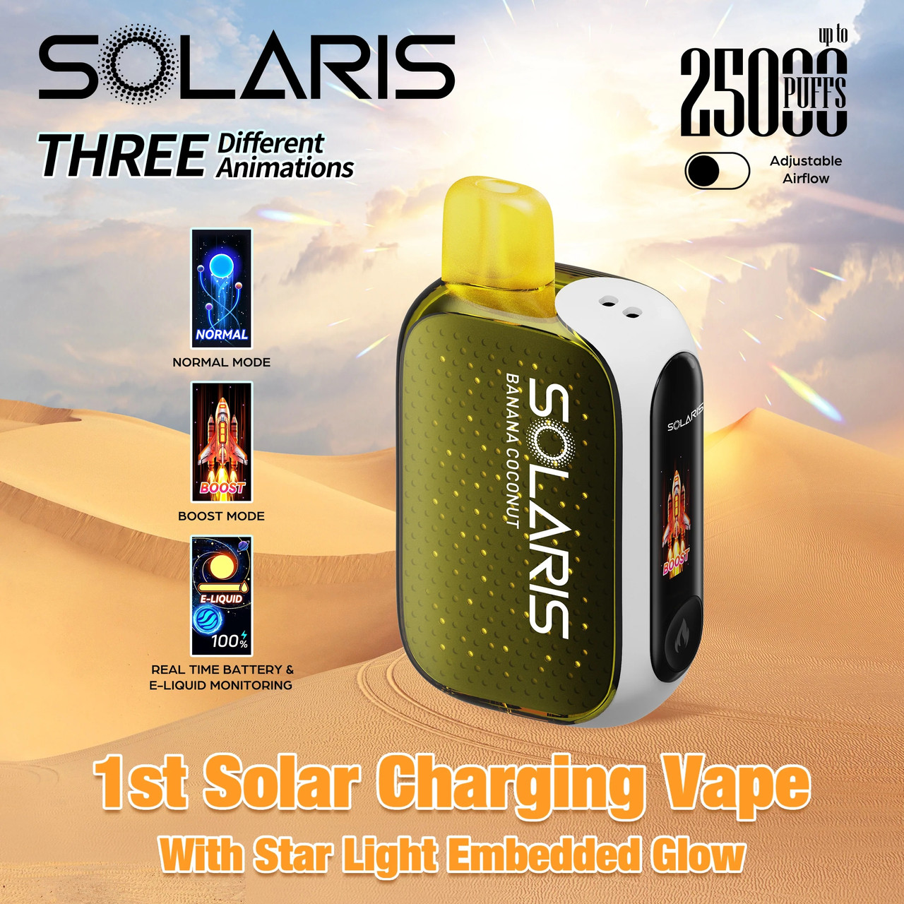 solaris 25000 puffs solar powered disposable vape 2FIRSTS main image 0