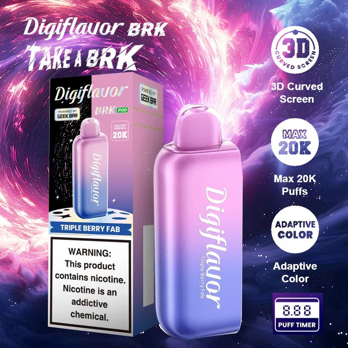 how much is elf bar vape Geek Bar Digiflavor BRK 20000 Disposable Pods main image 0