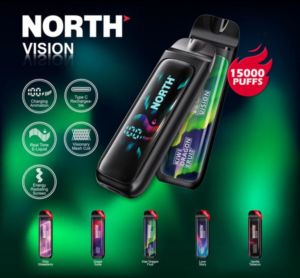 North Vision 15K Disposable - Kiwi Dragon Fruit