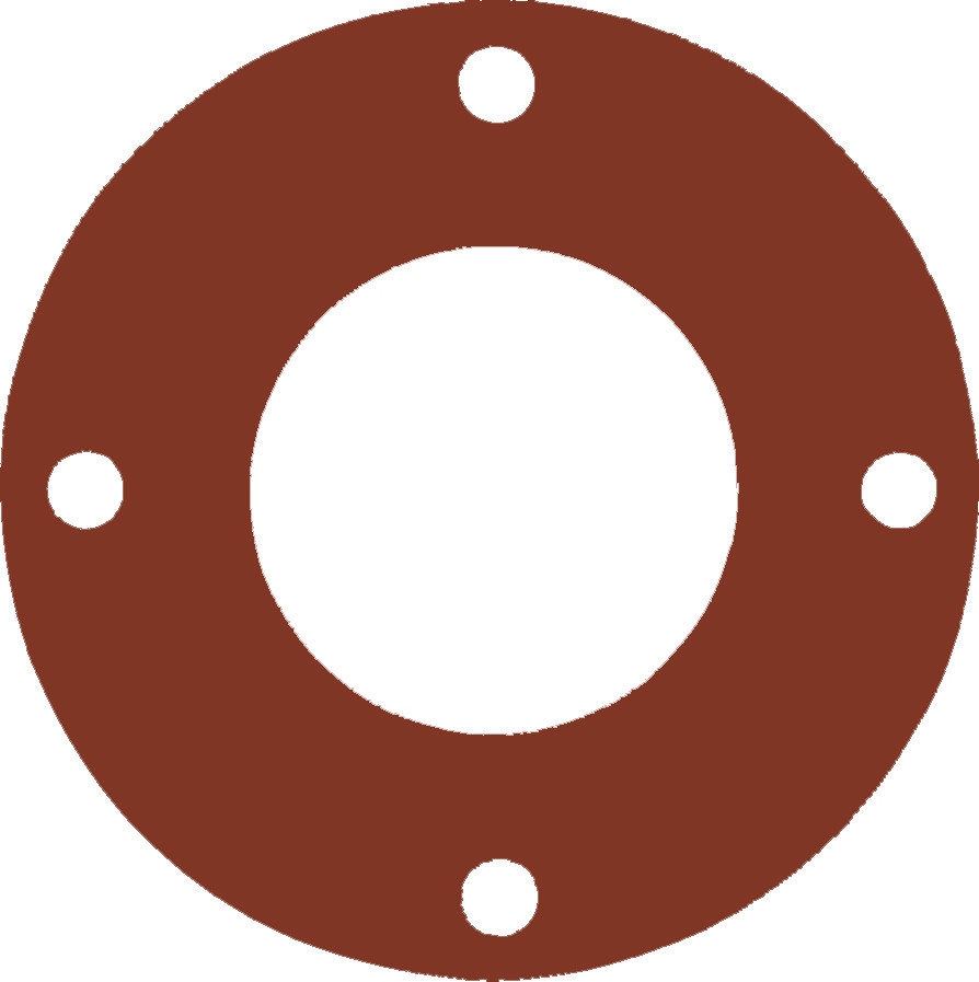CFF7237.1500.062.300 - 7237 Style Red Rubber Full Face Gasket, 1.5