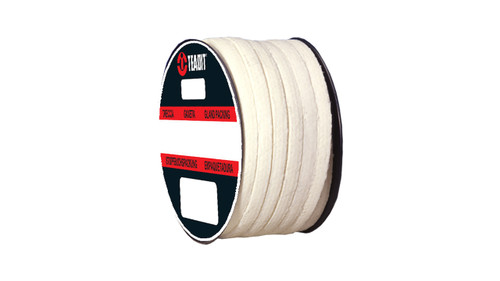 Teadit Style 2019 Synthetic Yarn with PTFE, Lubricated Packing,  Width: 1/8 (0.125) Inches (3.175mm), Quantity by Weight: 5 lb. (2.25Kg.) Spool, Part Number: 2019.125X5