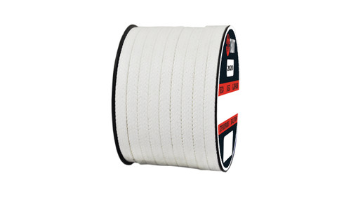 Teadit Style 2020 Braided Packing, Pure PTFE Yarn, FDA Approved Packing, Width: 3/16 (0.1875) Inches (4.7625mm), Quantity by Weight: 25 lb. (11.25Kg.) Spool, Part Number: 2020.187x25 Teadit Style 2020 Braided Packing, Pure PTFE Yarn, FDA Approved Packing, Width: 3/16 (0.1875) Inches (4.7625mm), Quantity by Weight: 25 lb. (11.25Kg.) Spool, Part Number: 2020.187x25
