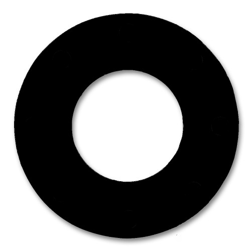 CRG7106.1250.062.150 - 7106 Neoprene Rubber 60 Durometer Ring Gasket 1-1/4" Pipe Size,  1/16" Thick, 150# (Min Qty: 20)