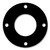CFF7106.500.031.150 - 7106 Neoprene Rubber 60 Durometer Full Face Gasket 1/2" Pipe Size,  1/32" Thick, 150# (Min Qty: 20)