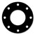 CFF7106.400.031.150 - 7106 Neoprene Rubber 60 Durometer Full Face Gasket 4" Pipe Size,  1/32" Thick, 150# (Min Qty: 6)