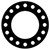 CFF7106.1600.031.150 - 7106 Neoprene Rubber 60 Durometer Full Face Gasket 16" Pipe Size,  1/32" Thick, 150# (Min Qty: 1)