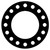 CFF7106.1800.031.150 - 7106 Neoprene Rubber 60 Durometer Full Face Gasket 18" Pipe Size,  1/32" Thick, 150# (Min Qty: 1)