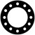 CFF7106.600.031.300 - 7106 Neoprene Rubber 60 Durometer Full Face Gasket 6" Pipe Size,  1/32" Thick, 300# (Min Qty: 4)