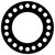 CFF7106.1400.031.300 - 7106 Neoprene Rubber 60 Durometer Full Face Gasket 14" Pipe Size,  1/32" Thick, 300# (Min Qty: 1)