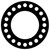 CFF7106.1600.031.300 - 7106 Neoprene Rubber 60 Durometer Full Face Gasket 16" Pipe Size,  1/32" Thick, 300# (Min Qty: 1)