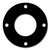 CFF7106.500.125.150 - 7106 Neoprene Rubber 60 Durometer Full Face Gasket 1/2" Pipe Size,  1/8" Thick, 150# (Min Qty: 20)