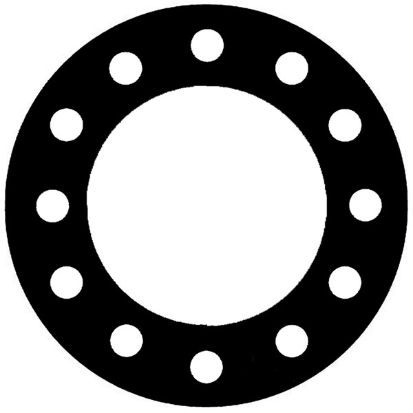 7000 Style Grafoil Full Face Gasket For Pipe Size: 10(10) Inches (25.4Cm), Thickness: 1/16(0.0625) Inches (0.15875Cm), Pressure: 150# (psi). Part Number: CFF7000.1000.062.150