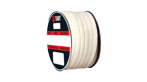Teadit Style 2019 Synthetic Yarn with PTFE, Lubricated Packing,  Width: 1/4 (0.25) Inches (6.35mm), Quantity by Weight: 2 lb. (0.9Kg.) Spool, Part Number: 2019.250X2