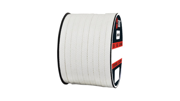 Teadit Style 2020 Braided Packing, Pure PTFE Yarn, FDA Approved Packing,  Width: 1/4 (0.25) Inches (6.35mm), Quantity by Weight: 25 lb. (11.25Kg.) Spool, Part Number: 2020.250x25