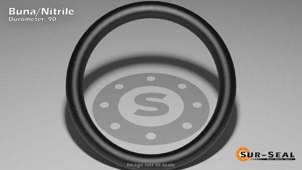 O-Ring, Black BUNA/NBR Nitrile Size: 453, Durometer: 90 Nominal Dimensions: Inner Diameter: 11 39/40(11.975) Inches (30.4165Cm), Outer Diameter: 12 21/40(12.525) Inches (31.8135Cm), Cross Section: 11/40(0.275) Inches (6.99mm) Part Number: OR90BLKBUN453