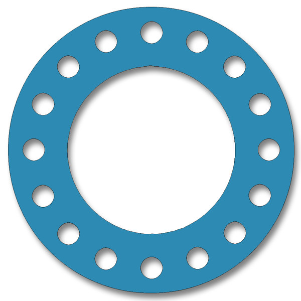 Teadit, NSF-61 SAN 1082, Full Face Gasket, Pipe Size: 12(12) Inches (30.48Cm), Thickness: 1/32(0.03125) Inches (0.79375mm), Pressure: 300# (psi), Inner Diameter: 12 3/4(12.75)Inches (32.385Cm), Outer Diameter: 20 1/2(20.5)Inches (52.07Cm), With 16 - 1 1/4(1.25) (3.175Cm) Bolt Holes, Part Number: CFF1082.1200.031.300