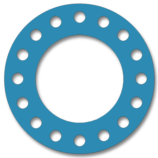 Teadit, NSF-61 SAN 1082, Full Face Gasket, Pipe Size: 16(16) Inches (40.64Cm), Thickness: 1/8(0.125) Inches (3.175mm), Pressure: 150# (psi), Inner Diameter: 16(16)Inches (40.64Cm), Outer Diameter: 23 1/2(23.5)Inches (59.69Cm), With 16 - 1 1/8(1.125) (2.8575Cm) Bolt Holes, Part Number: CFF1082.1600.125.150