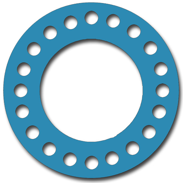 Teadit, NSF-61 SAN 1082, Full Face Gasket, Pipe Size: 20(20) Inches (50.8Cm), Thickness: 1/8(0.125) Inches (3.175mm), Pressure: 150# (psi), Inner Diameter: 20(20)Inches (50.8Cm), Outer Diameter: 27 1/2(27.5)Inches (69.85Cm), With 20 - 1 1/4(1.25) (3.175Cm) Bolt Holes, Part Number: CFF1082.2000.125.150