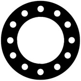 NSF-61 Certified EPDM, Full Face Gasket, Pipe Size: 8(8) Inches (20.32Cm), Thickness: 1/8(0.125) Inches (3.175mm), Pressure Tolerance: 300psi, Inner Diameter: 8 5/8(8.625)Inches (21.9075Cm), Outer Diameter: 15(15)Inches (38.1Cm), With 12 - 1(1) (2.54Cm) Bolt Holes, Part Number: CFF384-08.800.125.300