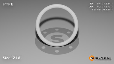 218 Silicone O-ring (1-1/4 ID, 1-1/2 OD)