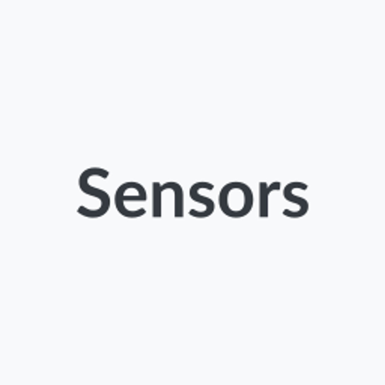 Sensors & Senders