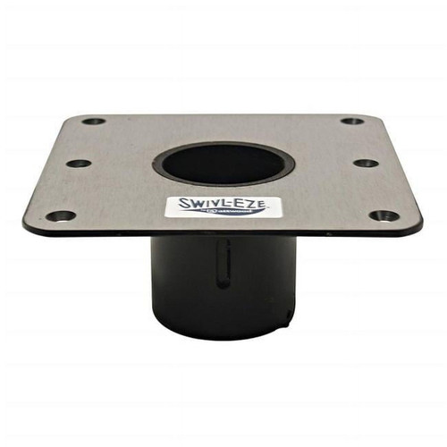 Stainless Steel Square Socket Base (7" x 7", Center Hole) - View 5