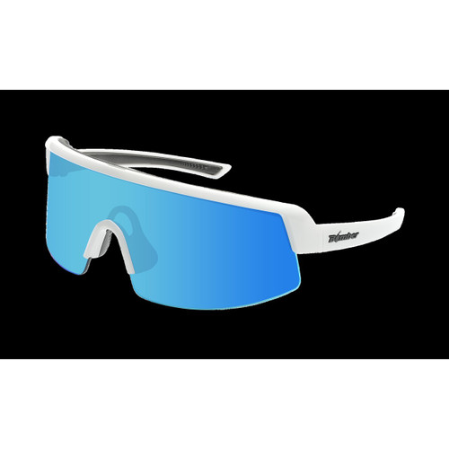 Gomer Bomb Waterski Sunglasses (Gloss White/Blue Mirror Lens) - View 5