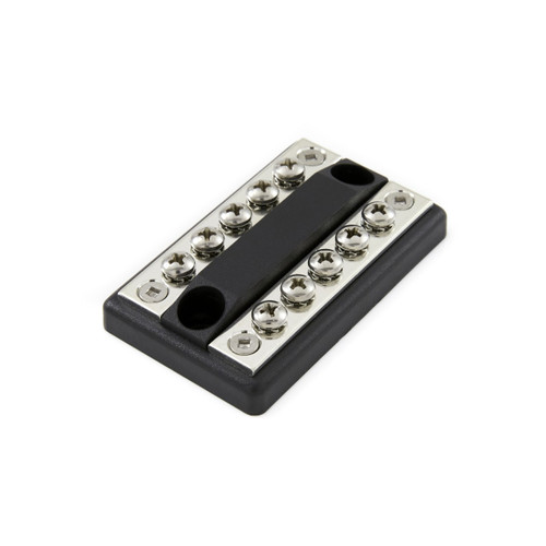 Dual Busbar 100A 5-Terminal Power Distribution Block - View 5