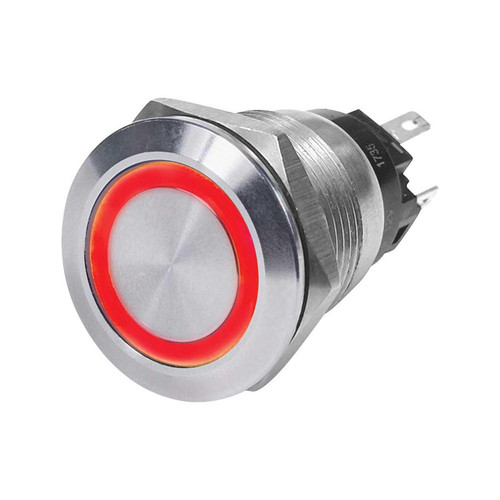 Marine-Grade Stainless Steel On/Off Switch (Red) - View 5