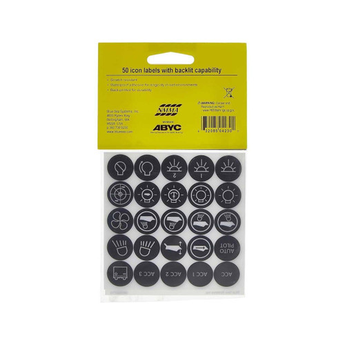 Waterproof Push Button Switch Label Kit - View 5