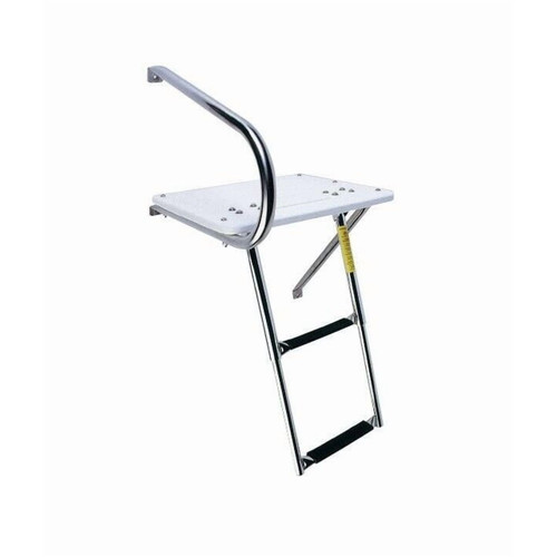 Foldable Outboard Motor Bracket with Ladder - View 5