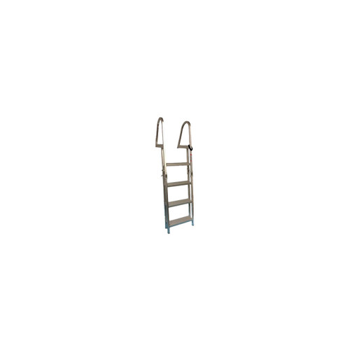 Aluminum 4-Step Dock Ladder (Square Tube) - View 2