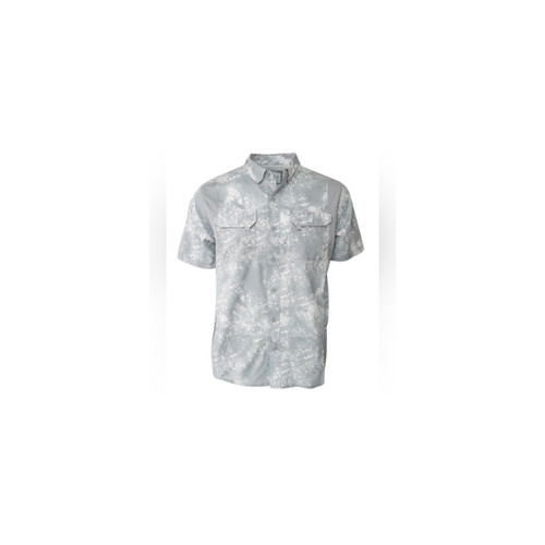 Men's Flex Mesh Woven Shirt (High Rise Grey, Large) - View 5