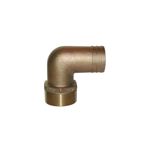 Bronze Thru-Hull Fitting with Nut (1-1/2" Hose) - View 5