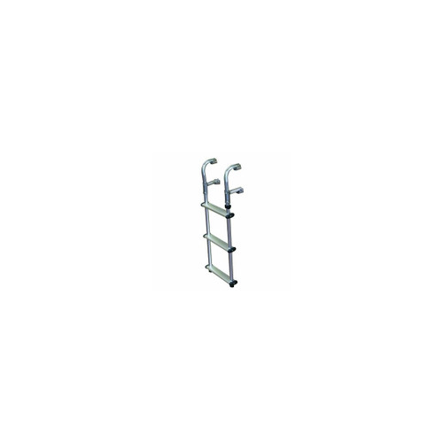 Compact 3-Step Telescoping Transom Boat Ladder (Stainless Steel) - View 5