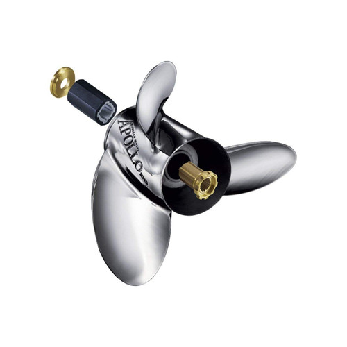 Apollo 3-Blade Left-Hand Propeller (13 1/8" x 19", Stainless Steel) - View 5