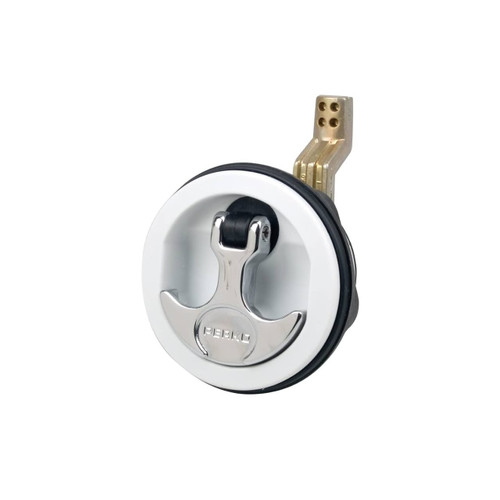 Flush Deck Lock (White) - View 5