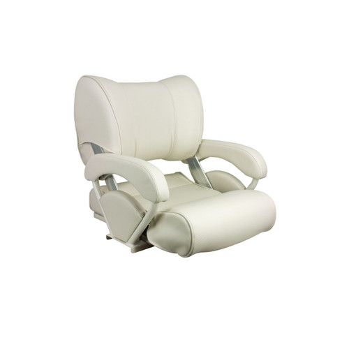 Twin 46 Flip-Up Boat Seat (White) - View 5