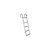 5-Step Pontoon Boat Underdeck Ladder (Flat Front) - View 4