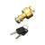 Ignition Switch - 3 Terminal, 3 Position (Brass) - View 3